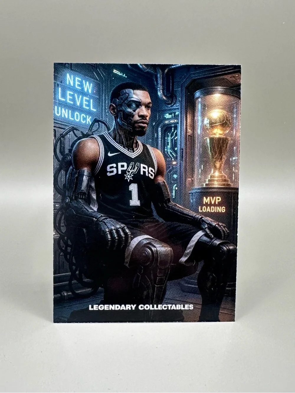 Victor Wembanyama The Alien Basketball Card. San Antonio Spurs.